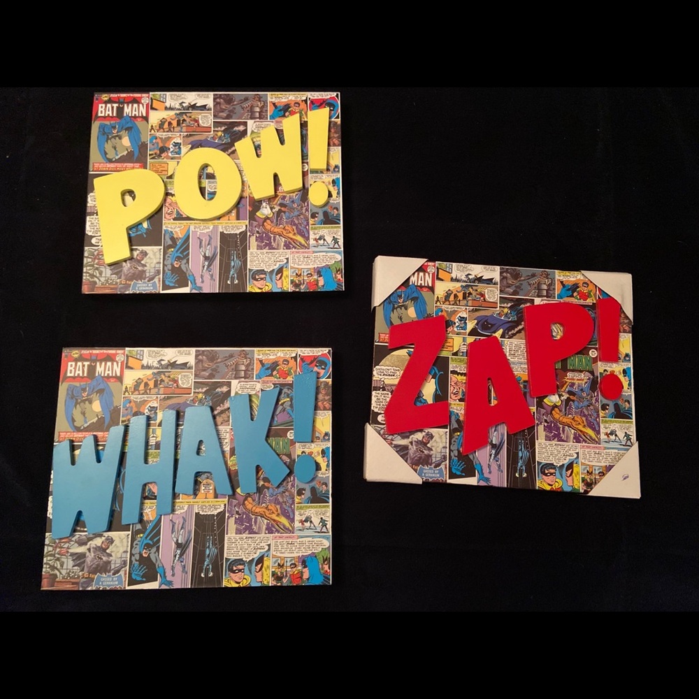 Marvel Superhero Wall Art - 3 piece set - NWT